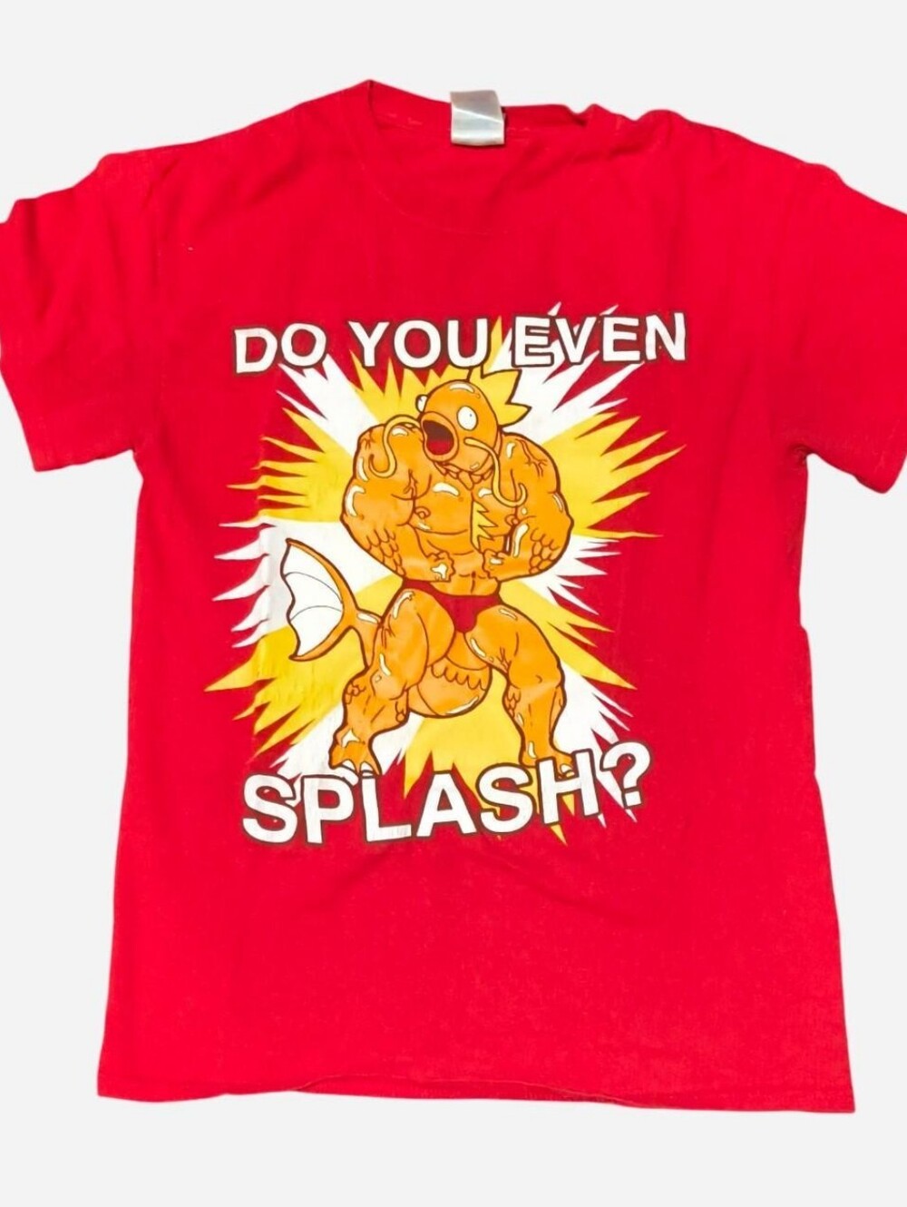 Vintage VTG Pokemon Magikarp Do You Even Splash? T Shirt Size Small S
